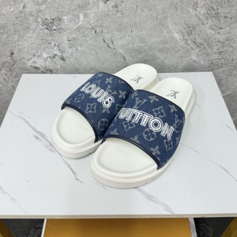 Alternative view of LOUIS VUITTON MIAMI MULE DENIM BLUE