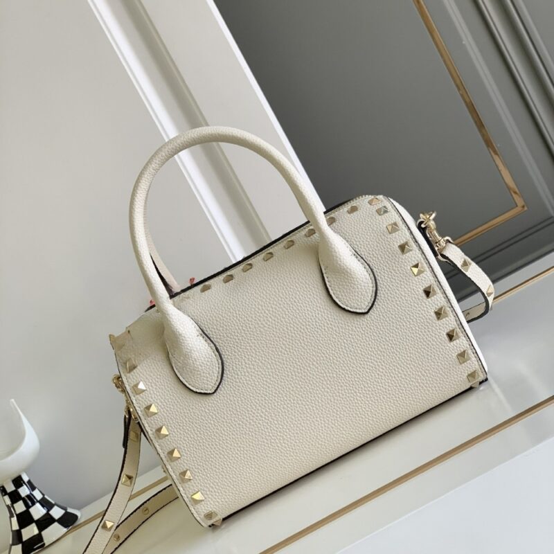 Alternative view of VALENTINO CARAVANI BOLSAS ROCKSTUD GRANATO WHITE 24CM