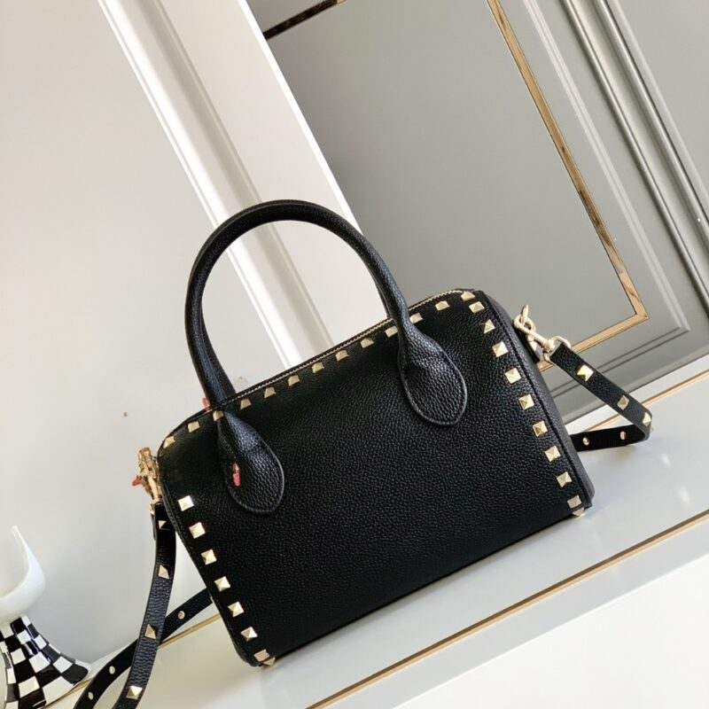 Alternative view of VALENTINO CARAVANI BOLSAS ROCKSTUD GRANATO BLACK 24CM