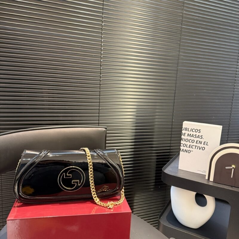 Alternative view of GUCCI BLONDIE SMALL SHOULDER BAG BLACK 29CM 814952 AAEEY 1000