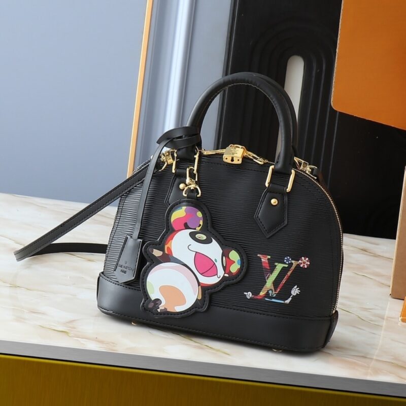 Alternative view of LOUIS VUITTON X MURAKAMI ALMA BB BLACK 23CM M13670