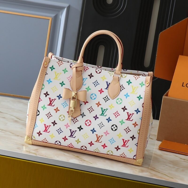 Alternative view of LOUIS VUITTON X MURAKAMI ONTHEGO MM MONOGRAM WHITE 35CM M13079