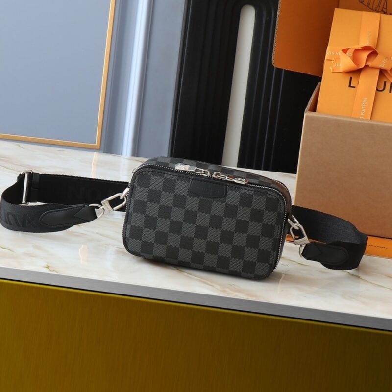Alternative view of LOUIS VUITTON LV ALPHA WEARABLE GREY AND BLACK 18CM