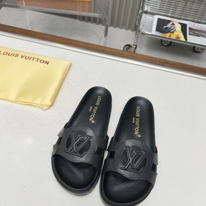 Alternative view of LOUIS VUITTON ISOLA FLAT COMFORT MULE BLACK 1ACPCI