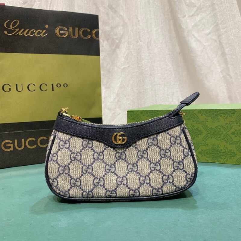 Alternative view of GUCCI OPHIDIA MINI BAG BLACK AND BEIGE 19CM