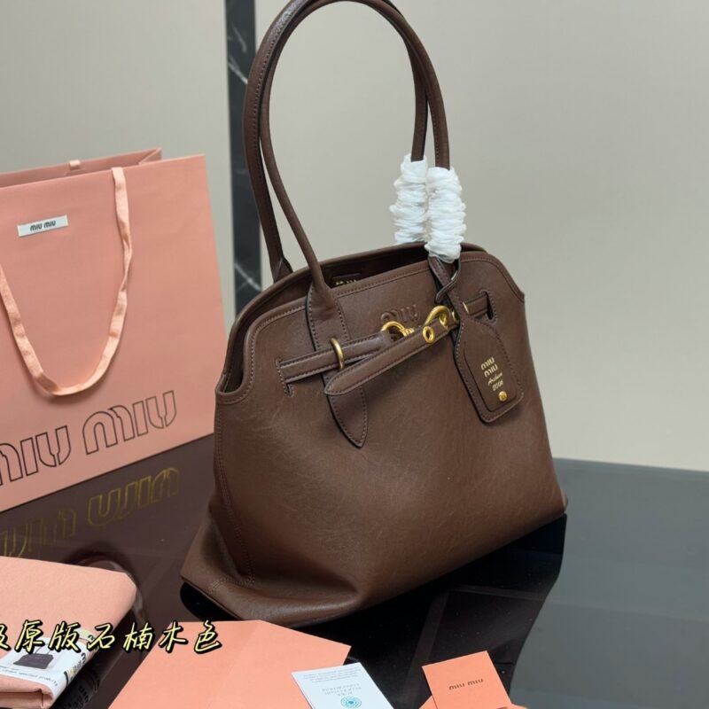 Alternative view of MIUMIU AVENTURE NAPPA BAG BRIARWOOD 41CM 5BG310 2BBL F0NBL V OOO