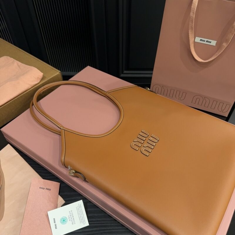 Alternative view of MIUMIU IVY BAG COGNAC 35CM 5BG231 ACRW F0046 V MLN