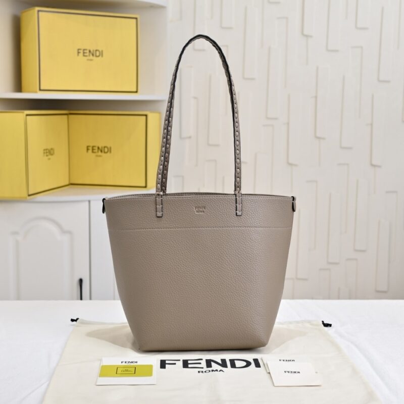 Alternative view of FENDI MEDIUM ROLL GRAY 36CM 8BH428AS84F1Q6E