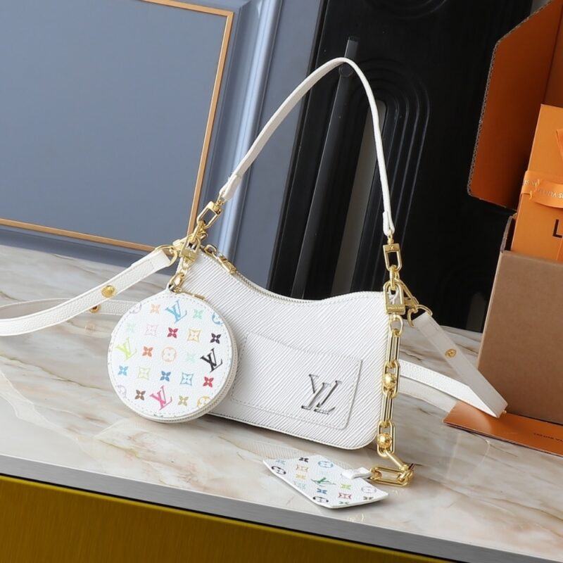 Alternative view of LOUIS VUITTON X MURAKAMI MARELLINI BAG WHITE 19CM M13100