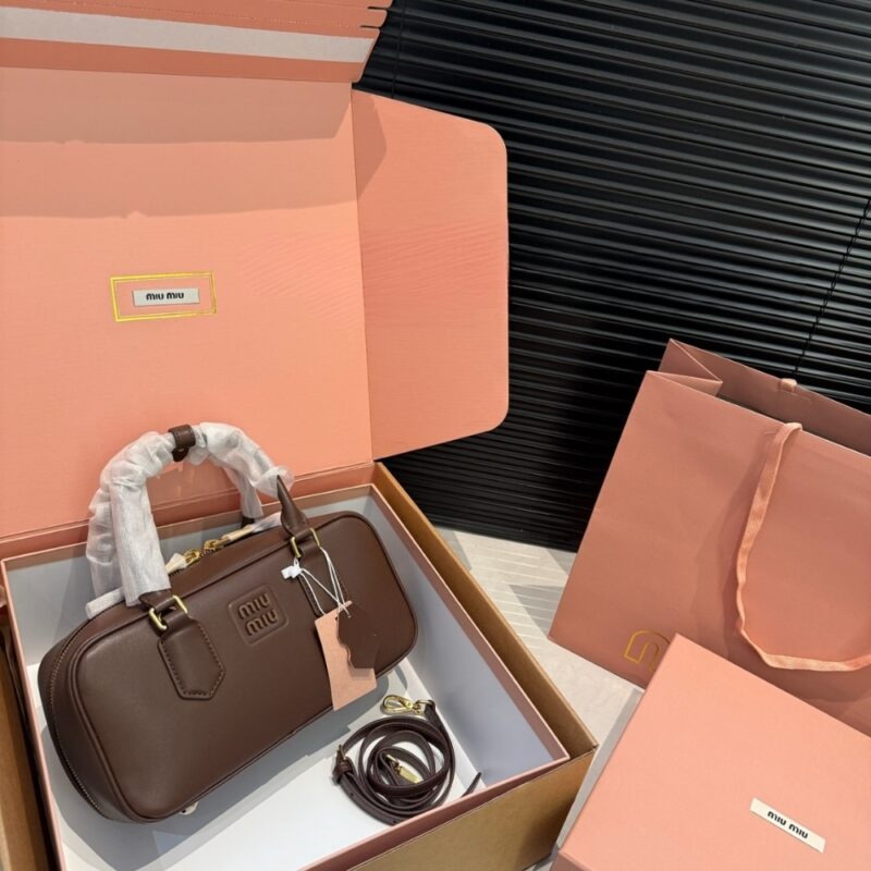 Alternative view of MIUMIU ARCADIE BAG BRIARWOOD 23CM 5BB148 2CR3 F0NBL V OON