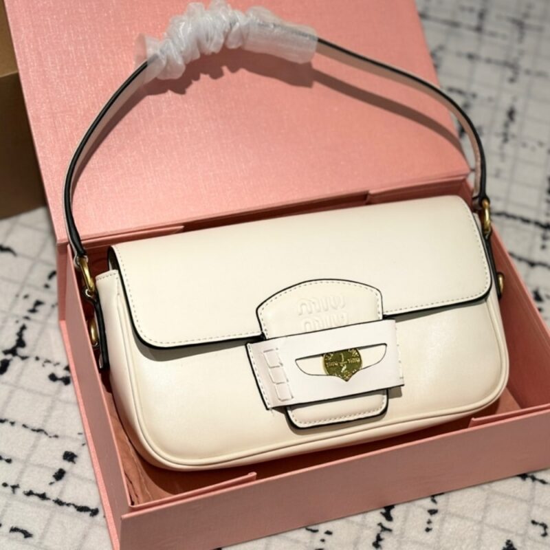 Alternative view of MIUMIU PENNY BAG CHALK WHITE 24CM 5BD270 ACRM F0002 V OOO