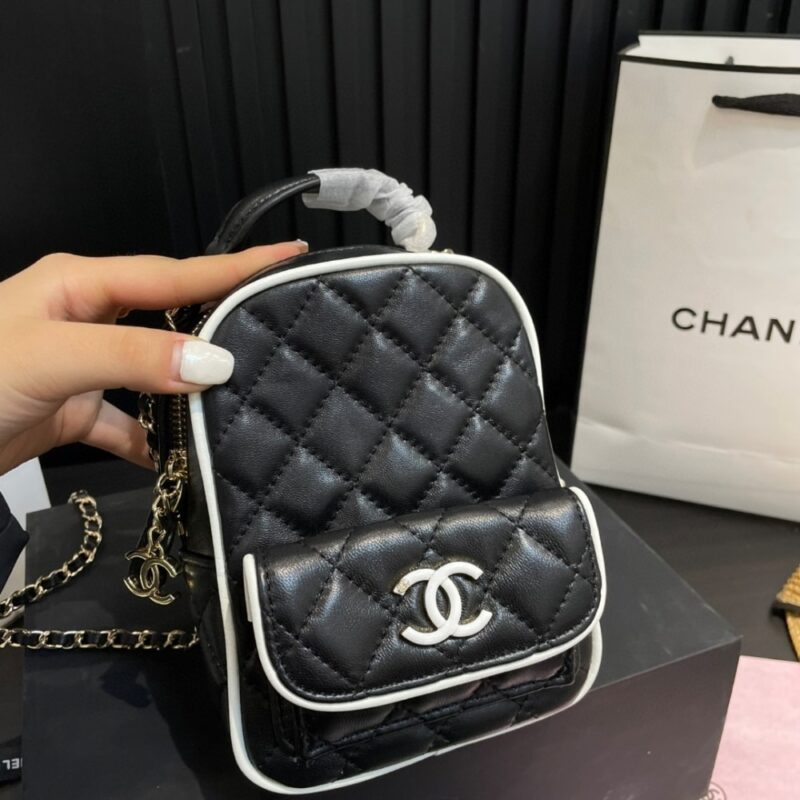 Alternative view of CHANEL MINI BACKPACK BLACK 13CM