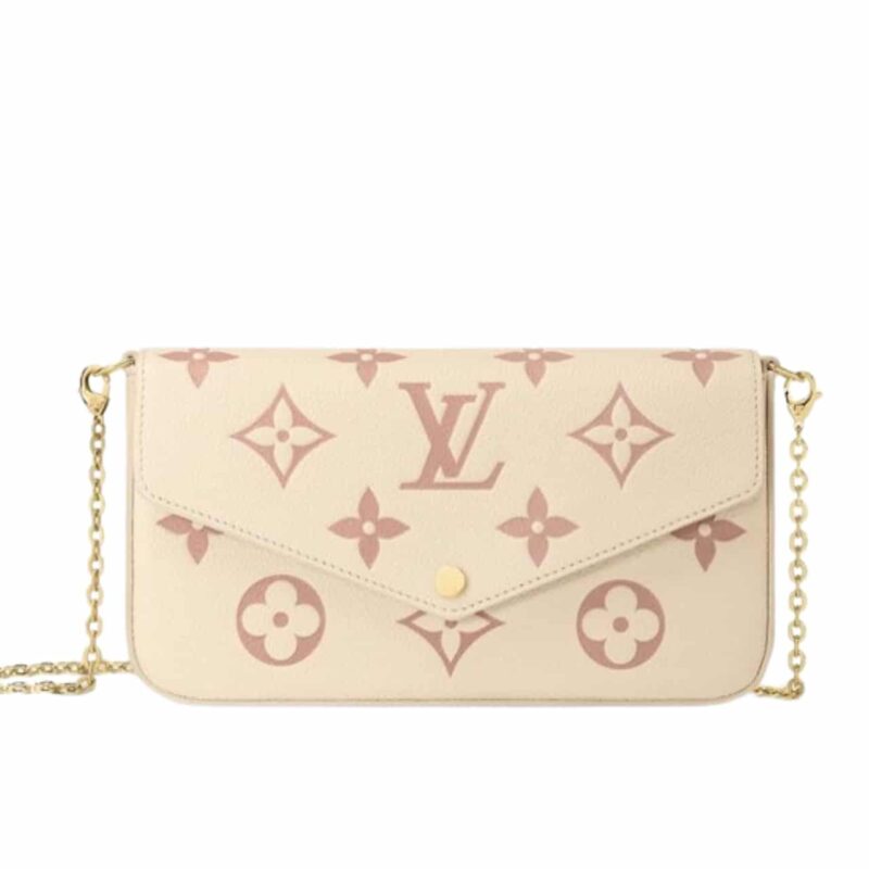 LOUIS VUITTON FÉLICIE POCHETTE BAG ROSE TRIANON 22CM M82047
