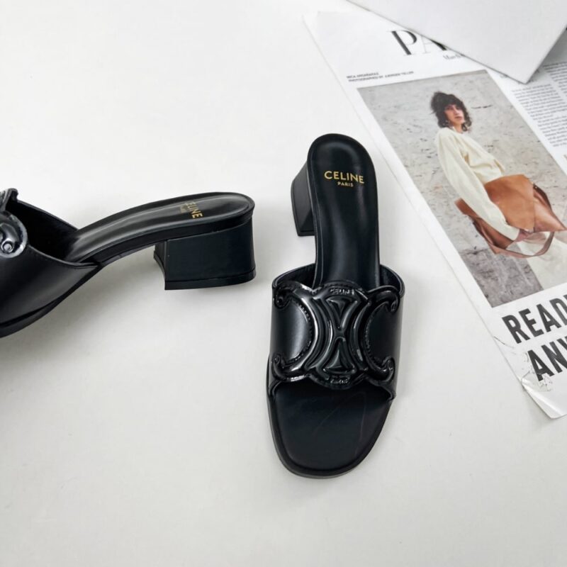 Alternative view of CELINE CLEMENCE MULE IN BLACK 362355045C 38NO