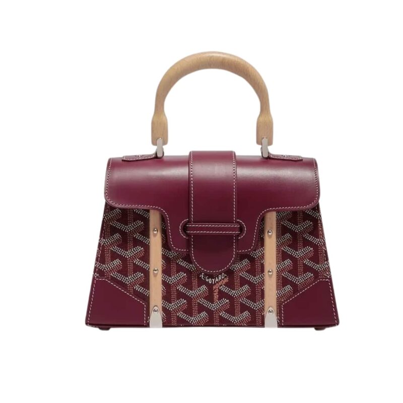 GOYARD SAÏGON STRUCTURÉ MINI BAG BURGUNDY 21CM SAIGR2MINTY33CL33P
