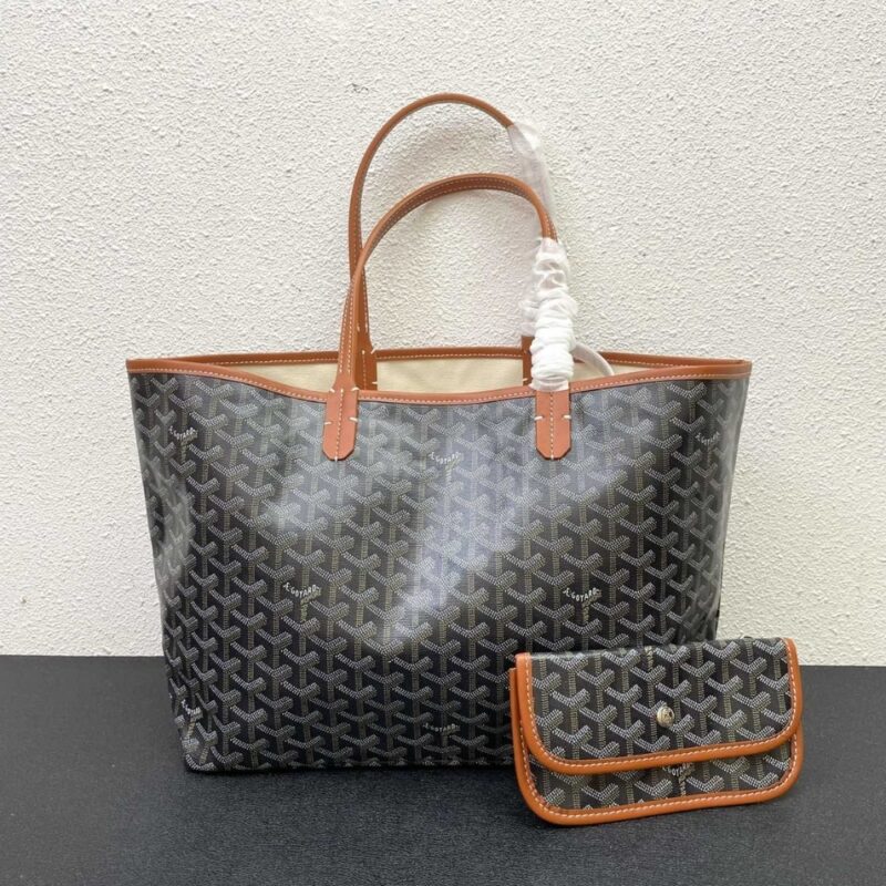 Alternative view of GOYARD SAINT LOUIS GM BAG BLACK AND TAN 47CM STLOUIGMLTY01CL03P