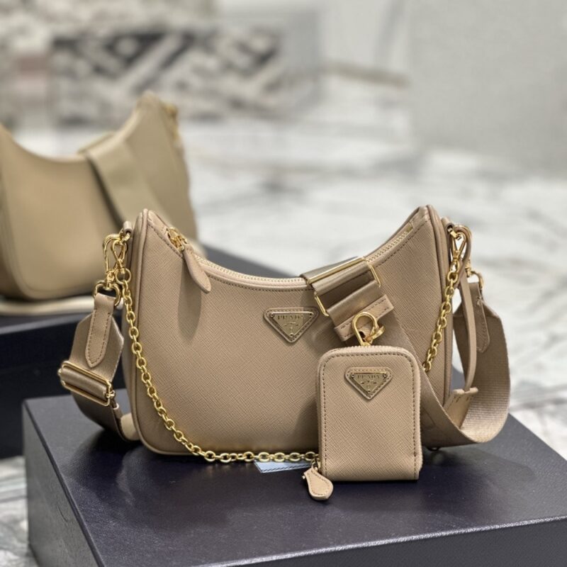 Alternative view of PRADA RE EDITION 2005 RE NYLON BAG CAMEL 22CM 1BH204 R064 F0Y8C V V9L