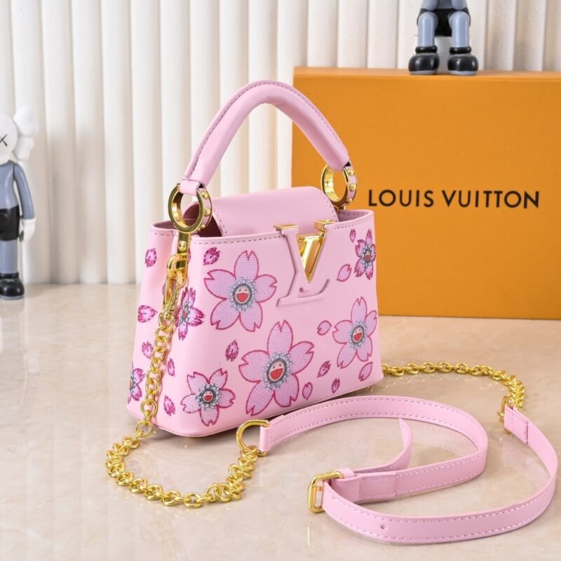 Alternative view of LOUIS VUITTON X TAKASHI MURAKAMI CAPUCINES MINI PINK 21CM M13249