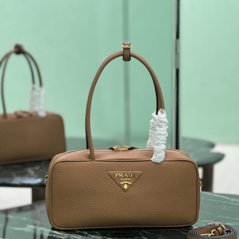 Alternative view of PRADA MEDIUM TOP HANDLE BAG CARAMEL 29CM 1BB126 2DKV F03V8 V ONO
