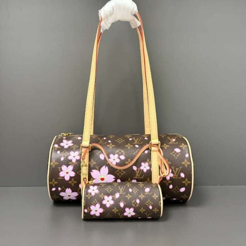 Alternative view of LOUIS VUITTON X MURAKAMI PAPILLON SAKURA BROWN 27CM M13097