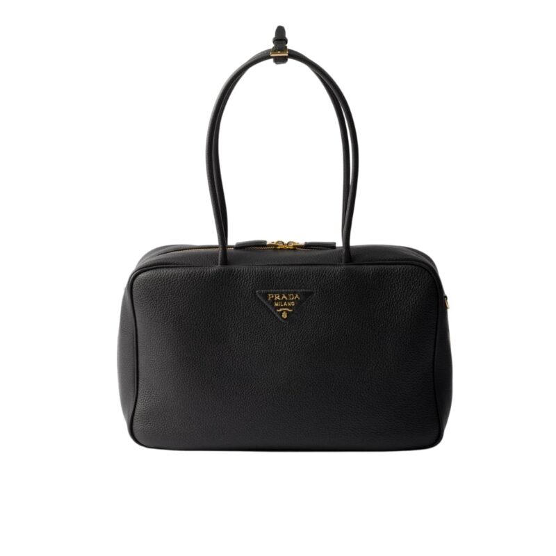 PRADA LARGE TOP HANDLE BAG BLACK 35CM 1BB128 2DKV F0632 V ONO