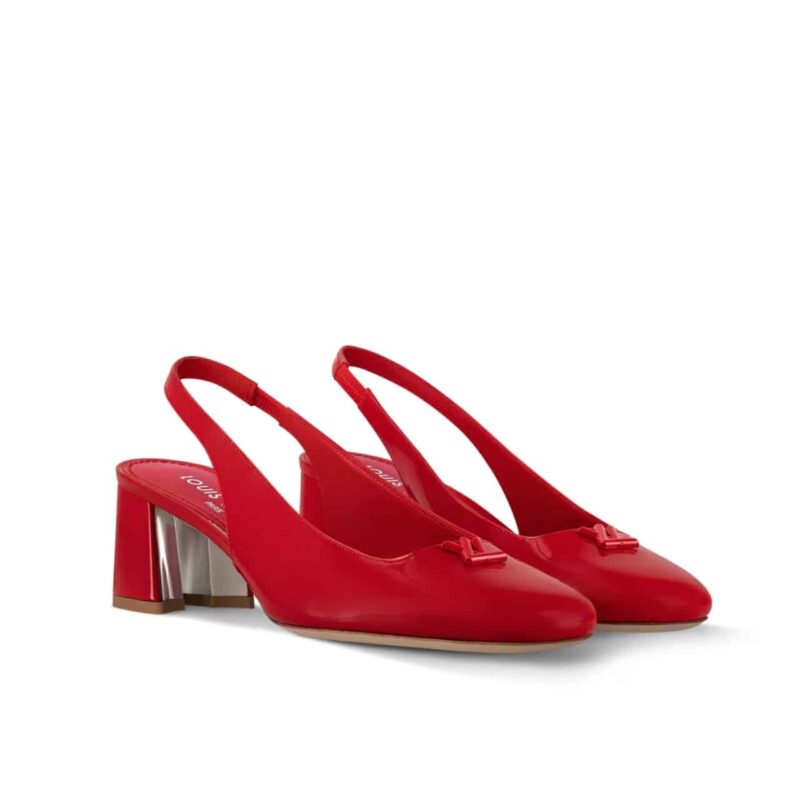 LOUIS VUITTON SWING SLINGBACK PUMP ROUGE 1AGUDJ