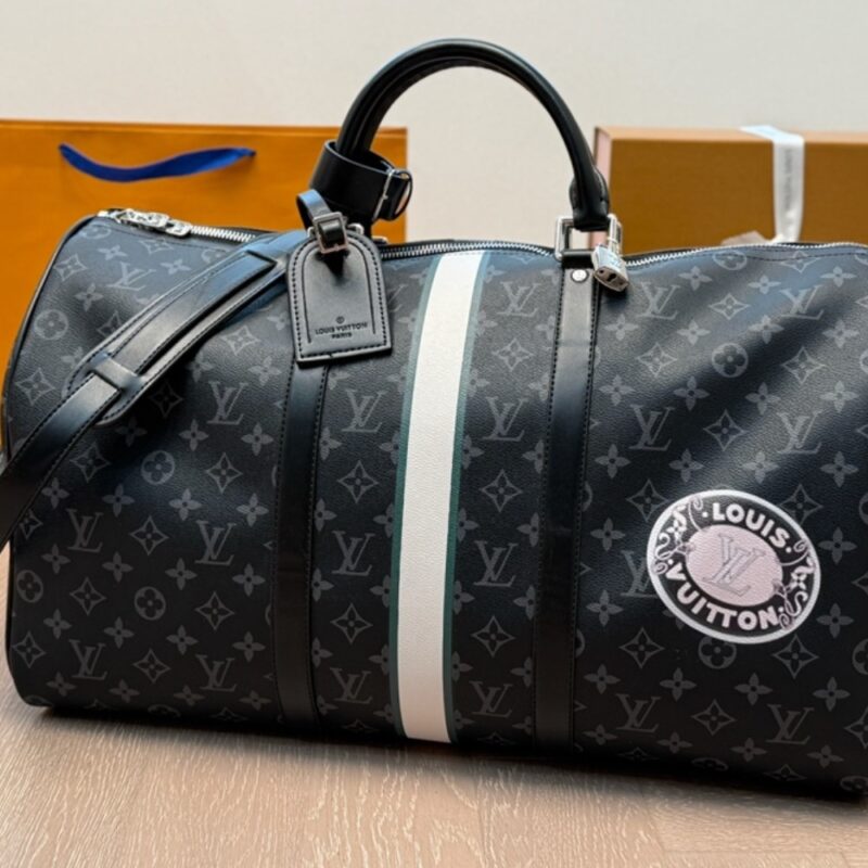 Alternative view of LOUIS VUITTON KEEPALL BANDOULIÈRE 50 MON MONOGRAM 50CM BLACK P01950