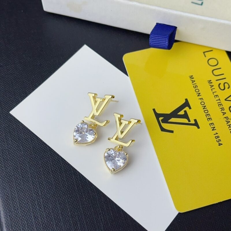Alternative view of LOUIS VUITTON ICONIC HEART EARRINGS GOLD M02385
