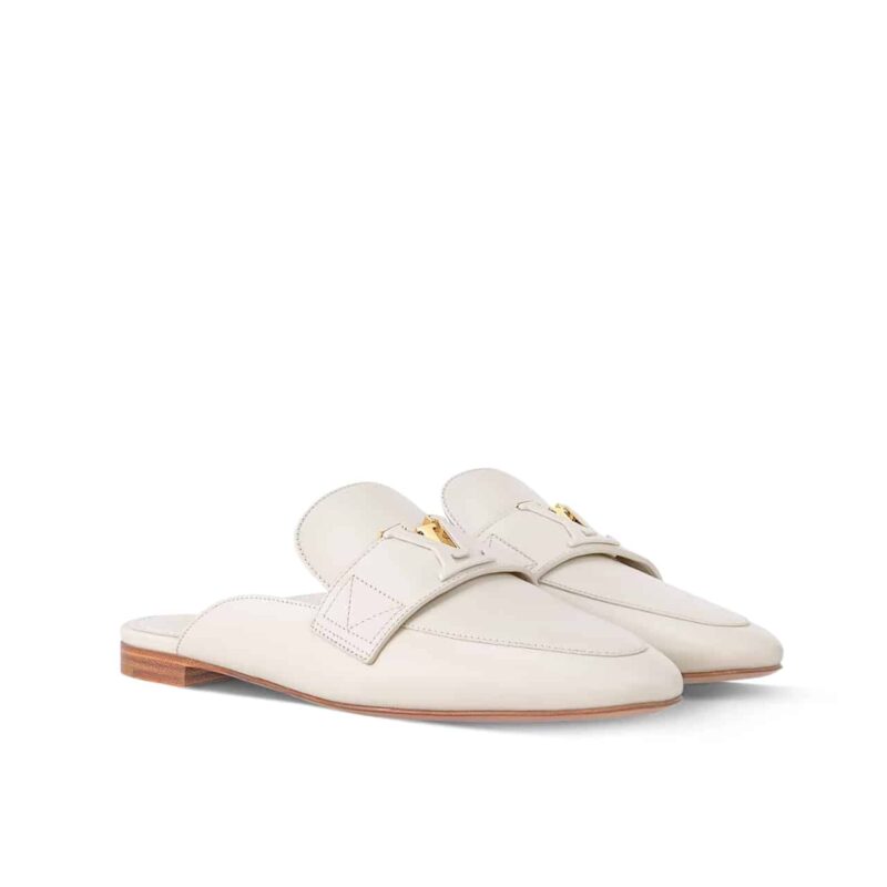 LOUIS VUITTON MARE OPEN BACK LOAFER WHITE