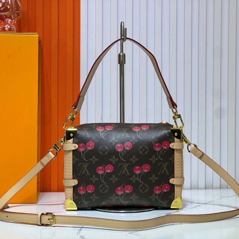 Alternative view of LOUIS VUITTON X TAKASHI MURAKAMI MONOGRAM CERISE SIDE TRUNK MM 21CM BROWN M14278