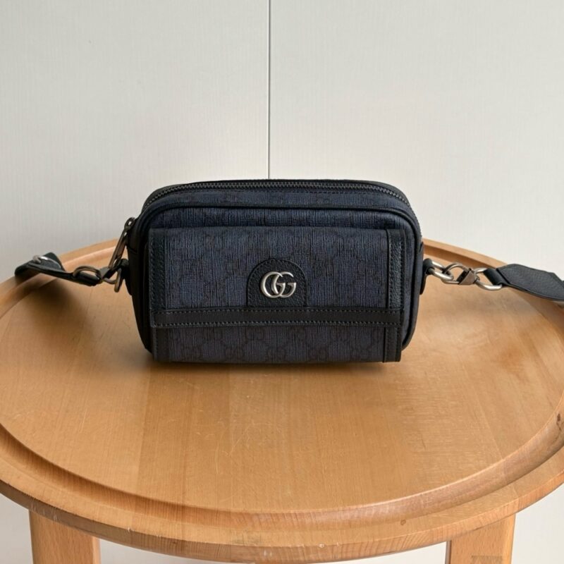 Alternative view of GUCCI OPHIDIA SMALL CROSSBODYBAG DARK BLUE 20CM 802170 FACJY 8441