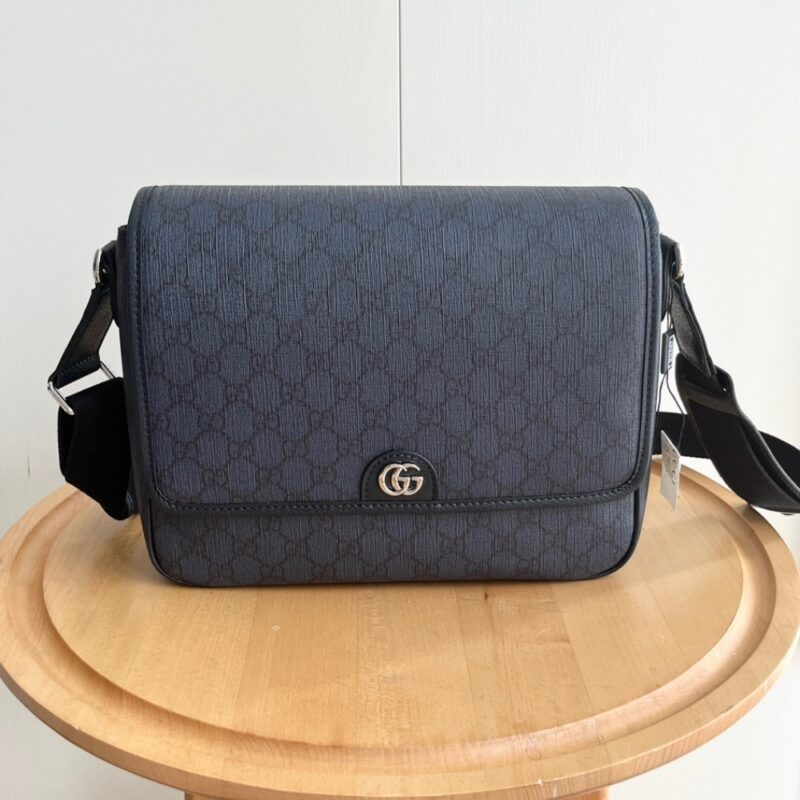Alternative view of GUCCI OPHIDIA MEDIUM MESSENGER BAG DARK BLUE 28CM 761741 FACJY 8441