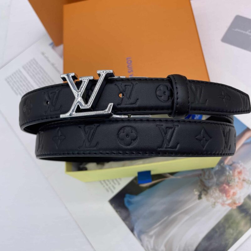 Alternative view of LOUIS VUITTON INITIALES LEATHER BELT MONOGRAM BLACK 25MM