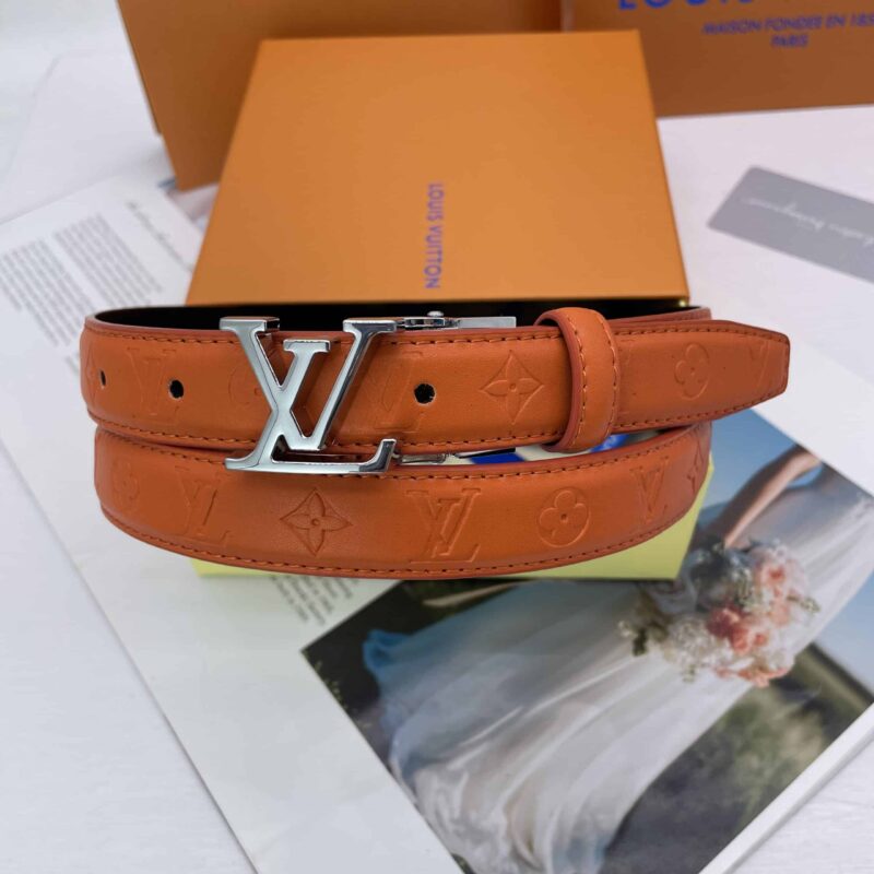 Alternative view of LOUIS VUITTON INITIALES LEATHER BELT MONOGRAM ORANGE 25MM