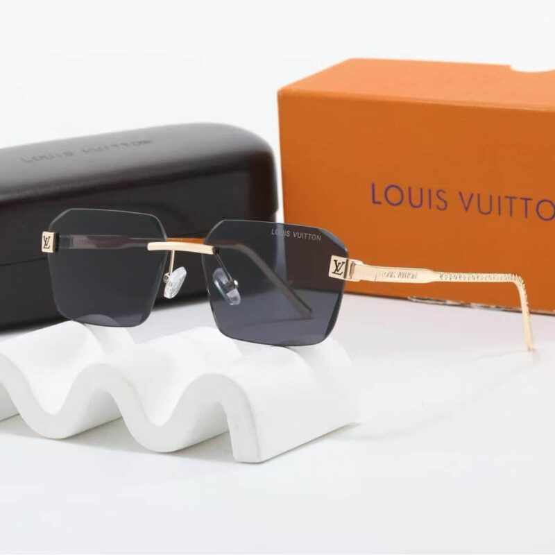 Alternative view of LOUIS VUITTON LV LOW SQUARE SUNGLASSES BLACK