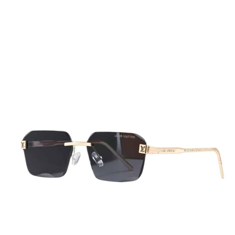 LOUIS VUITTON LV LOW SQUARE SUNGLASSES BLACK