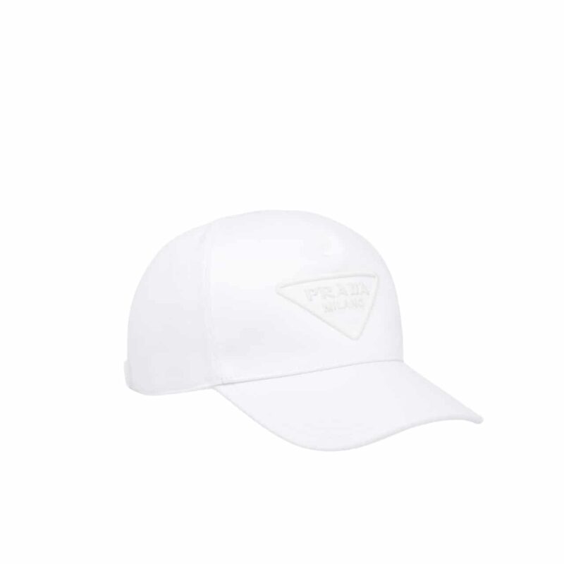 PRADA DRILL BASEBALL CAP WHITE