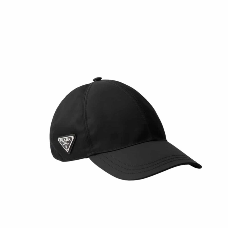 PRADA RE NYLON BASEBALL CAP BLACK 2HC274 2DMI F0002