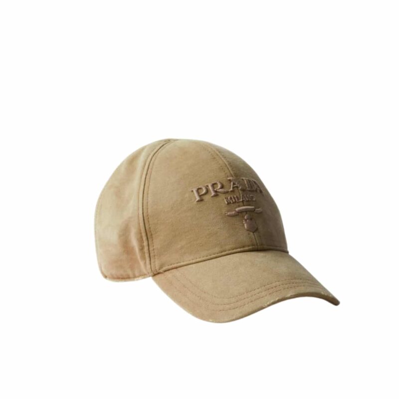 PRADA CANVAS BASEBALL CAP BEIGE 1HC274 2C1S F0006