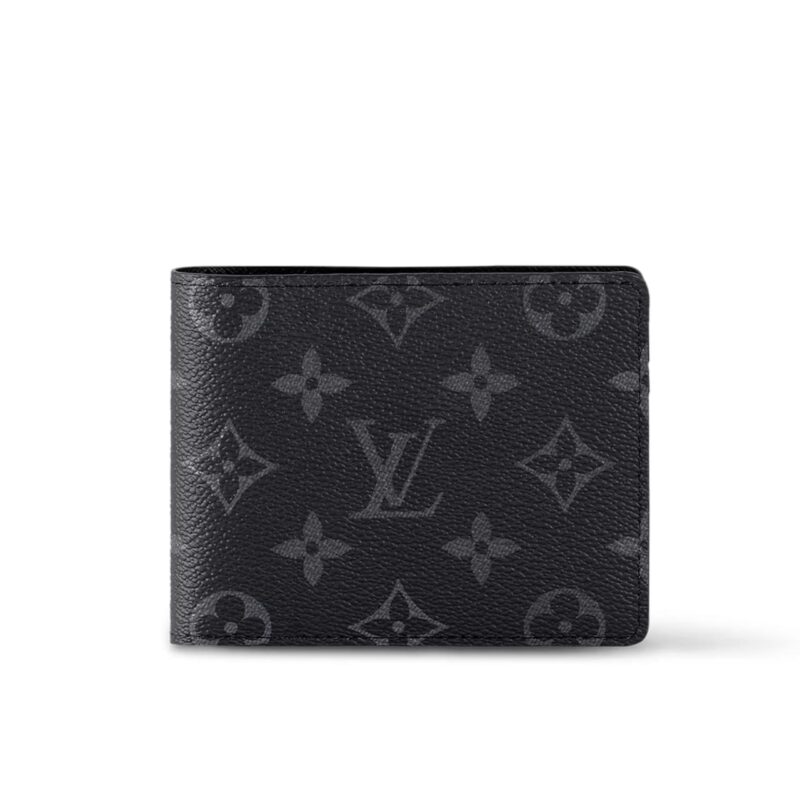 LOUIS VUITTON MULTIPLE WALLET MONOGRAM ECLIPSE BLACK 11CM M61695