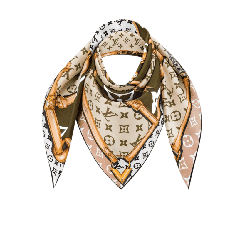 LOUIS VUITTON FOULARD CONFIDENTIAL MONOGRAM 90CM M73357