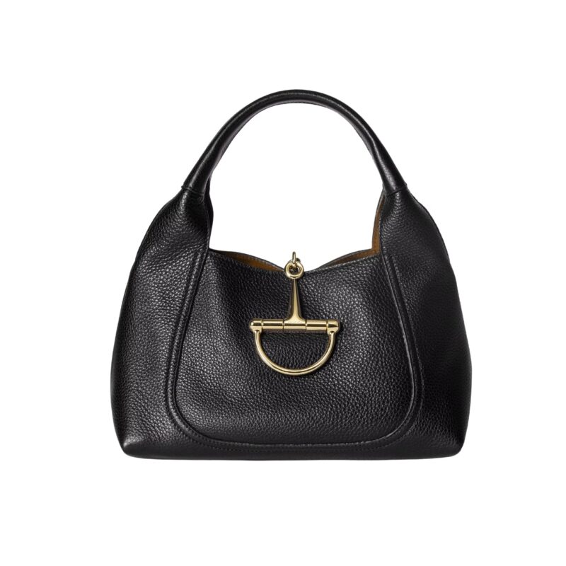 GUCCI SOFTBIT MEDIUM TOP HANDLE BAG BLACK 27CM 837467 AAEAO 1000
