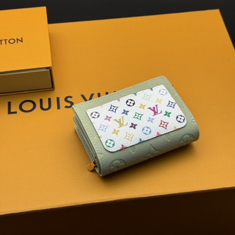 Alternative view of LOUIS VUITTON X MURAKAMI PORTEFEUILLE CLAIRE GREEN TEA 11CM M13619