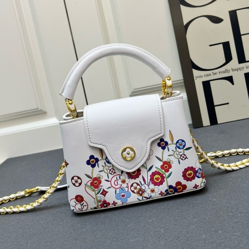 Alternative view of LOUIS VUITTON X MURAKAMI CAPUCINES EAST WEST MINI WHITE 21CM M13246