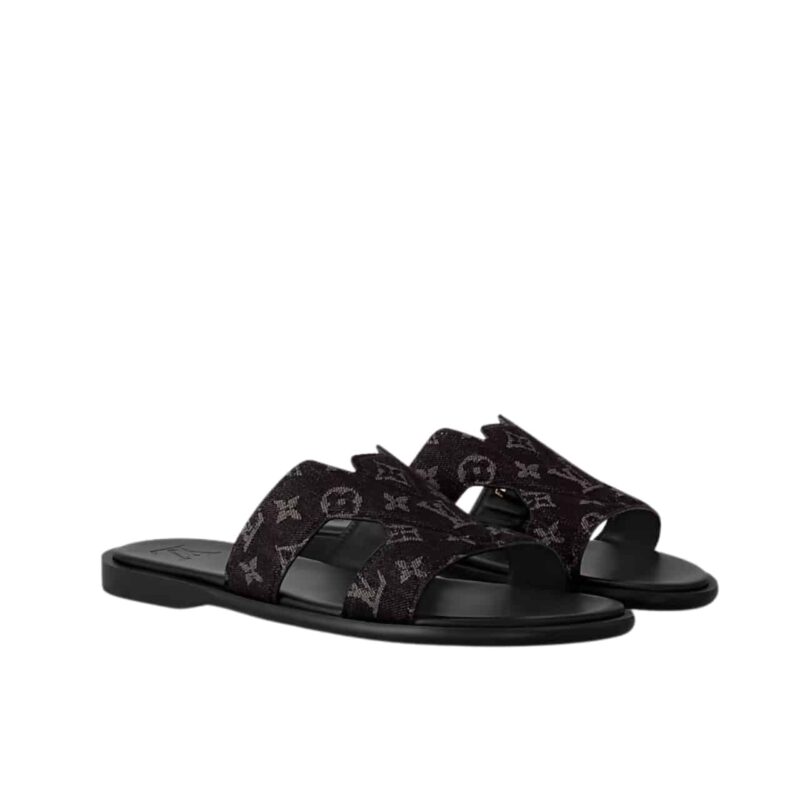 LOUIS VUITTON OASIS MULE MONOGRAM DENIM BLACK 1AC69B