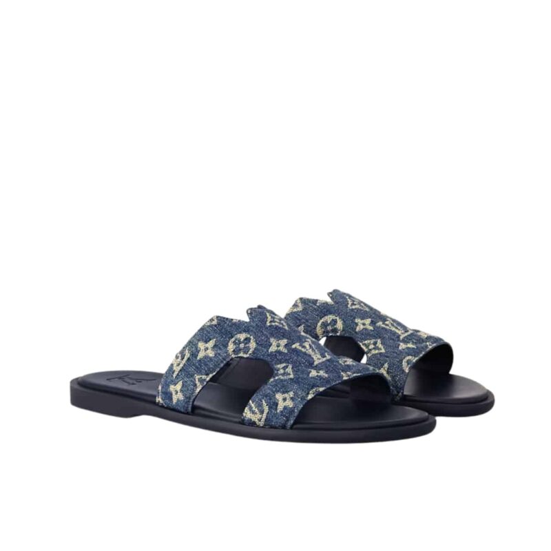 LOUIS VUITTON OASIS MULE MONOGRAM DENIM BLUE 1AC69R