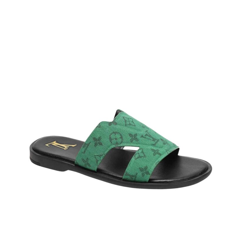 LOUIS VUITTON OASIS MULE MONOGRAM DENIM GREEN