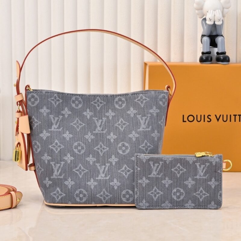 Alternative view of LOUIS VUITTON ALL IN BB MONOGRAM DENIM GREY 18CM