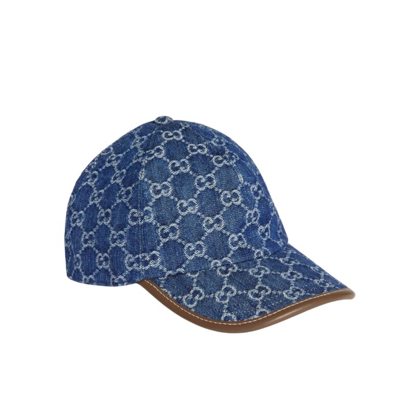 GUCCI GG DENIM BASEBALL HAT BLUE 816450 3HA7U 4265