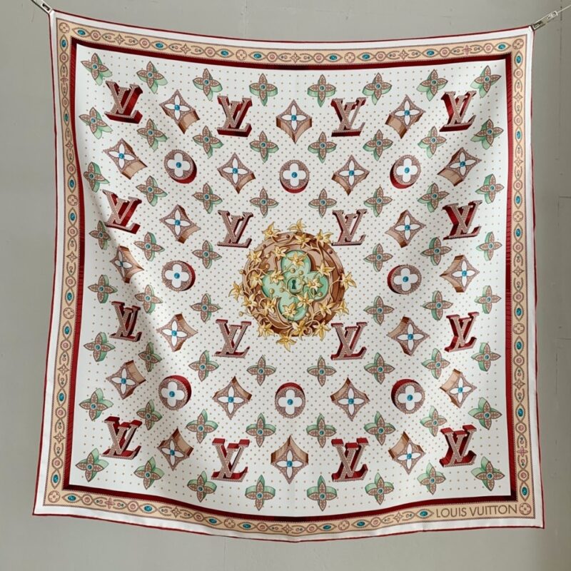 Alternative view of LOUIS VUITTON MONOGRAM LV LOCKS SQUARE CREME 90CM M79939